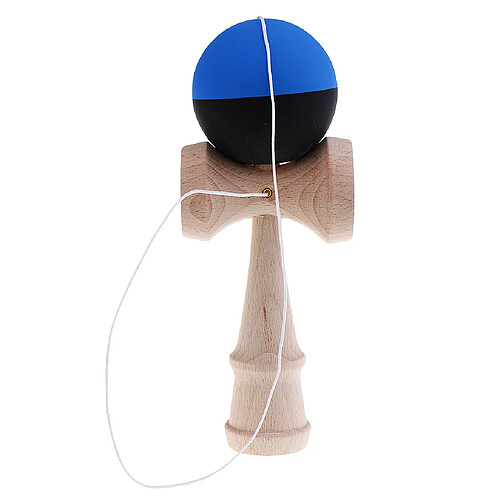 bois hommage kendama japonais jeu traditionnel jouet cadeau de Noël noir bleu