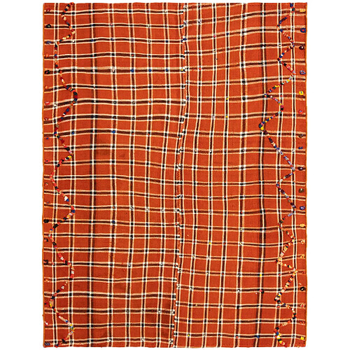 Vidal Tapis de laine 184x140 orange Jajim