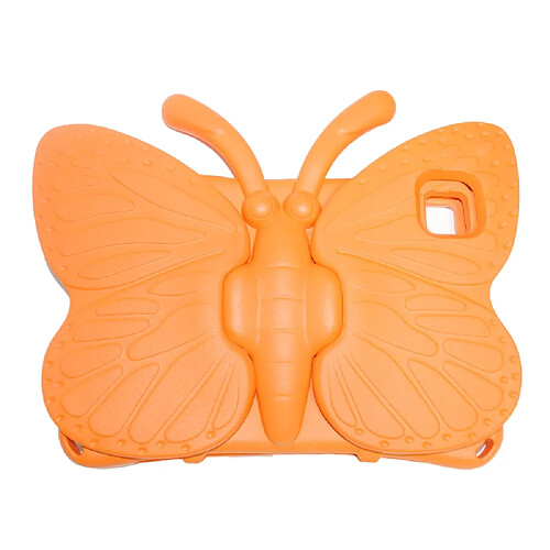 Coque en TPU avec béquille en forme de papillon, antichoc, EVA orange pour votre Samsung Galaxy Tab A7 10.4 (2020)