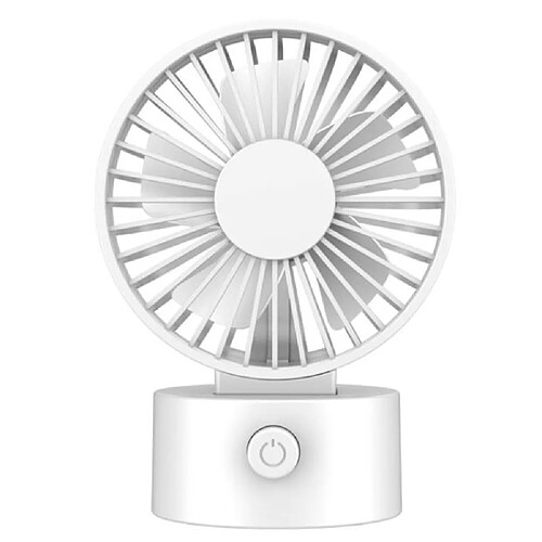 JJBRDZ-Ventilateur Pliant Portable Ventilateur de Chargement USB Ventilateurs De Circulation d'Air Ventilateur Silencieux d'Atterrissage de Bureau à Domicile Ventilateur de Sol Sur Pied Blanc