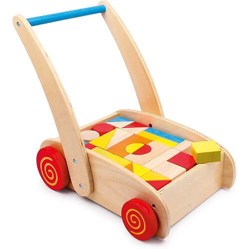 Small Foot Chariot de Marche avec Construction en Bois