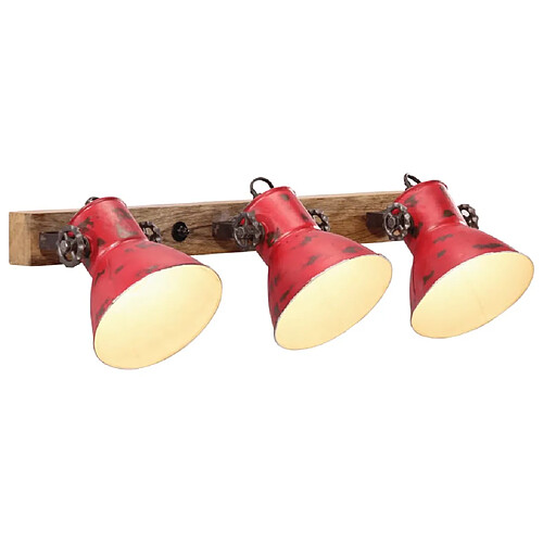 vidaXL Lampe murale 25 W rouge délavé 65x25 cm E27