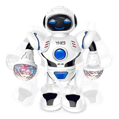 Universal Mini RC Robot avec éclairage Music Dancing Modèle Intelligent Simulate Walking Robots tôt