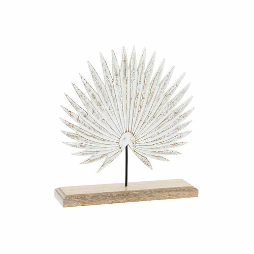 Figurine Décorative DKD Home Decor Volet Marron Blanc Bois de manguier (30 x 8 x 32 cm)