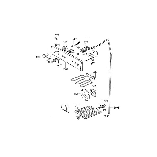 Germania RESISTANCE DE GRILLE 2000 W REP614