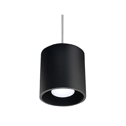 Luminaire Center Suspension ORBIS aluminium noir 1 ampoule