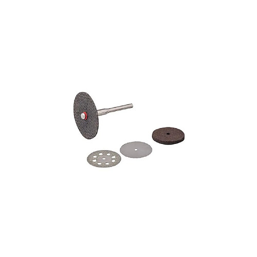 3 disques de coupe et 1 meule sur tige 3,17 mm pour outil multifonction - 783161 - Silverline