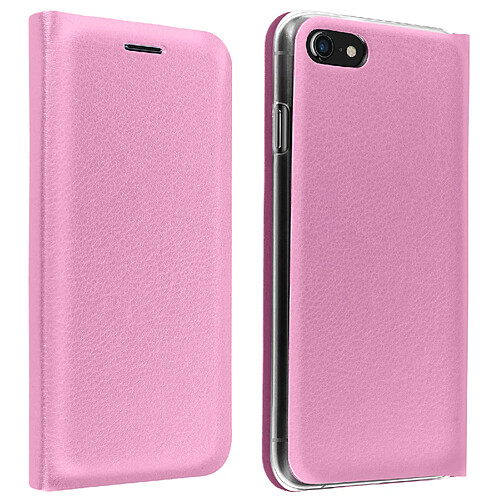 Avizar Étui iPhone SE 2022 / 2020 et 8 / 7 Portefeuille Clapet Porte-carte Rose