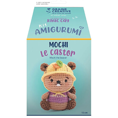 Graines Creatives Kit Amigurumi Castor crochet