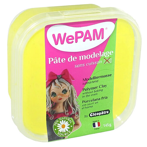 Porcelaine froide à modeler WePam 145 g Jaune - WePam