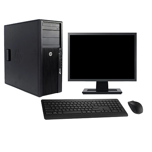 PC Tour HP Z210 Ecran 27" Intel i3-2100 RAM 8Go SSD 120Go Windows 10 Wifi · Occasion