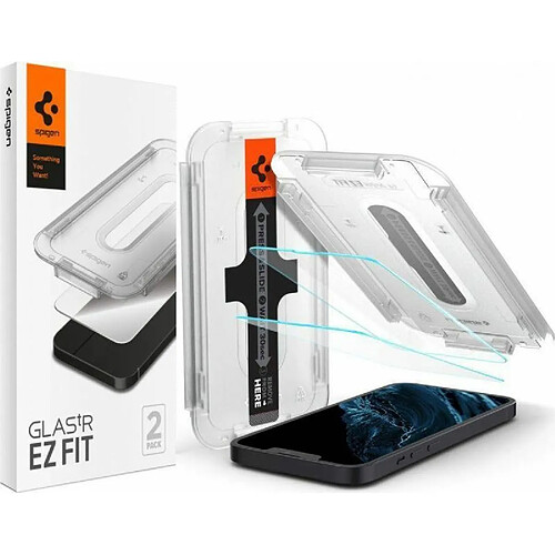 Spigen Sgp Spigen GLAS.TR EZ FIT - Verre trempé pour iPhone 14 / iPhone 13 Pro / iPhone 13 2 pcs