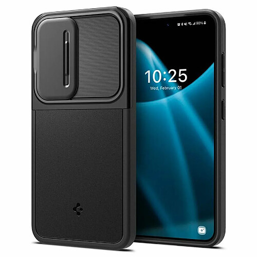 Spigen Sgp Spigen Optik Armor Coque Compatible avec Samsung Galaxy S24 5G - Noir