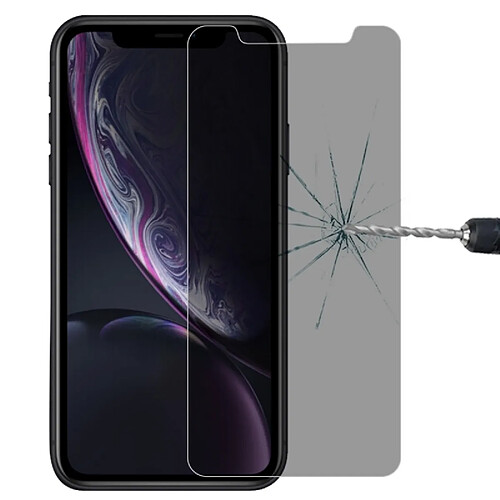 Wewoo Protecteur d'écran en verre trempé anti-éblouissement 9H 3D Privacy anti-écran complet pour iPhone XR