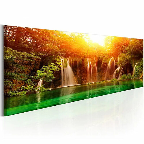 Paris Prix Tableau Imprimé Nature : Magnificent Waterfall 45 x 135 cm