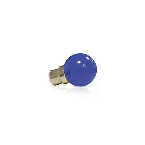 Ampoule LED B22 1W 300° Ø45mmx68mm - Bleu