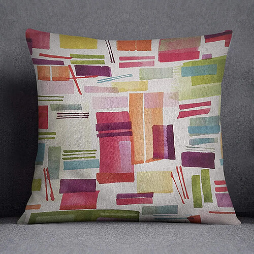 Bonamaison Housses de Coussin, Polyester, Multicolore, 45X45 Cm