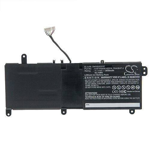 vhbw Batterie compatible avec Clevo P640HJ, P640HK1, P640RE, P640RF, P641HJ, P641HK1, P641RF laptop (3850mAh, 11,1V, Li-ion)