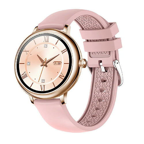 Chrono Smartwatch, Fitness Tracker IP68 Montre de sport étanche Montre intelligente avec moniteur de fréquence cardiaque et moniteur d'oxygène dans le sang pour femmes Hommes , Données de santé et de remise en forme pour les femmes( Rose)