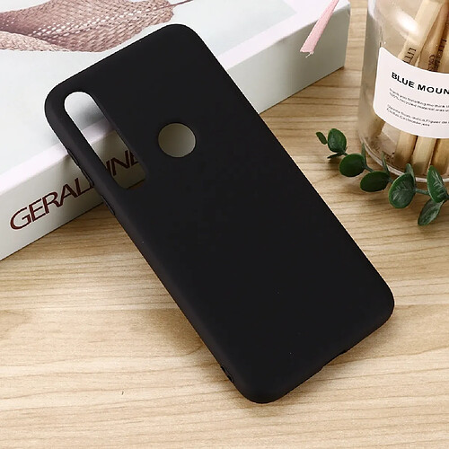 Wewoo Coque Pour Motorola G8 Plus Housse de protection antichoc en silicone liquide de couleur unie noir