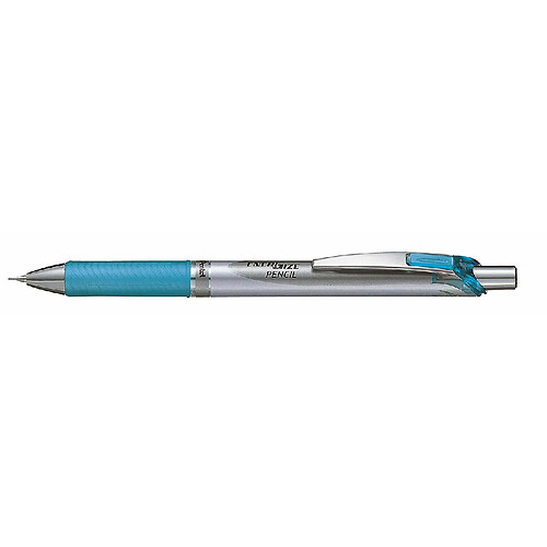 Pentel PL77-S Lot de 12 Porte-mines rechargeables 0,7 mm Aluminium/bleu ciel