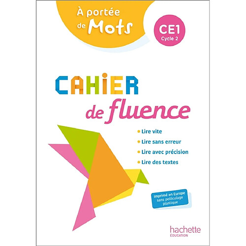 A portée de mots CE1, cycle 2 : cahier de fluence