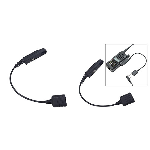 Adaptateur De Câble Audio 2x Prise K Pour Radio Baofeng BF-9700 UV-XR UV-5S GT-3WP