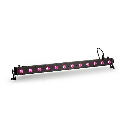 BeamZ LCB140 Barre d'effets lumineux - Jeu de lumière 12x LED 6W Controleur DMX 2 /3 /4 /8 canaux