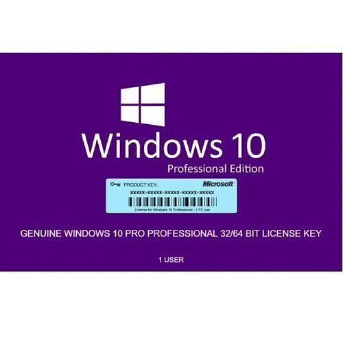 Windows 10 Pro Professionnel Licence Clé Activation