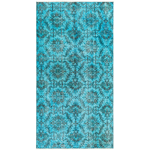 Vidal Tapis de laine 203x109 turquoise Ultra Vintage