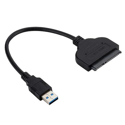 Universal Câble adaptateur USB 3.0 à SATA haut débit Câble disque dur USB à SATA Prise en charge des disques durs SSD de 2,5 pouces Haute disponibilité