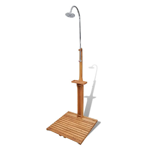 vidaXL Douche de jardin en bois