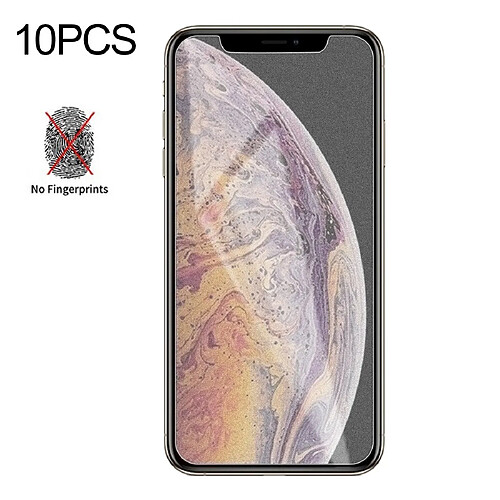 Wewoo Film de verre trempé de mat non-mat à 10 PCS pour iPhone XS Max / iPhone 11 Pro