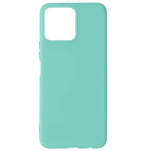 Avizar Coque Honor X8 4G Silicone Semi-rigide Soft-touch Fine Turquoise