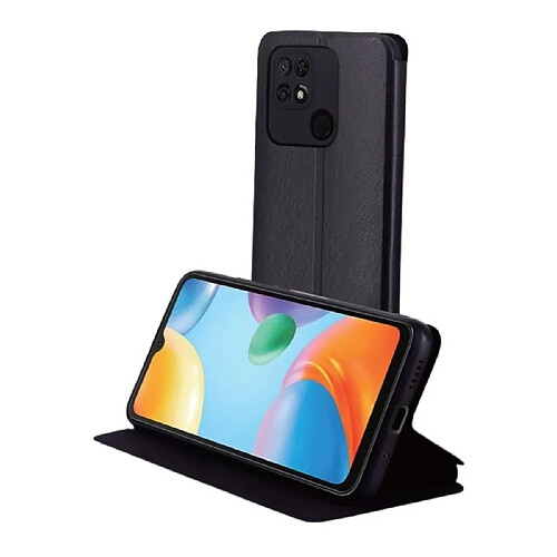 My Way Myway Étui Folio pour Xiaomi Redmi 10C Fonction Stand Noir