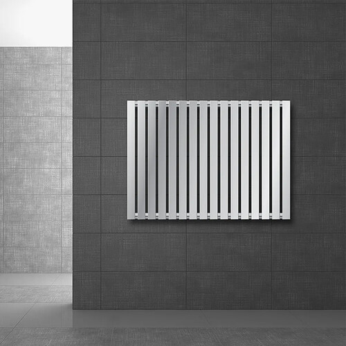 Ecd Germany Radiateur design Stella 630 x 85 mm Raccord latéral chromé