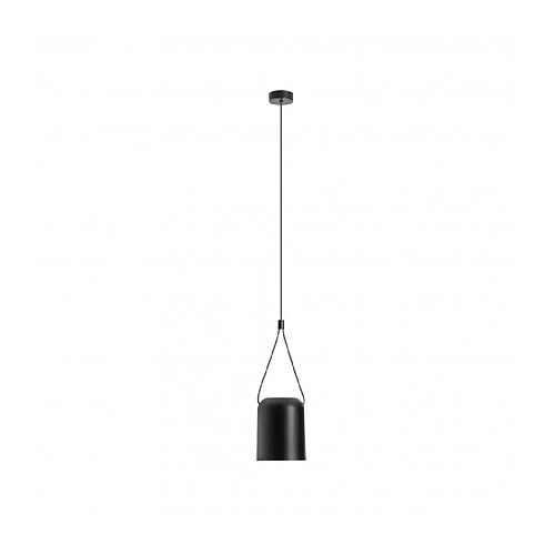 Leds C4 Suspension Attic Aluminium Noir mat 1 ampoule 250cm