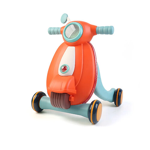 Trotteur pour Bébés Robincool Baby Walker 43x45x52 cm Premiers Pas avec Blocage de Roues Couleur Orange avec Lumière