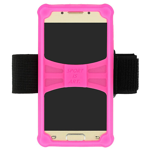 Brassard sport Smartphone taille M Coque Silicone gel Rose Universelle - Mocca