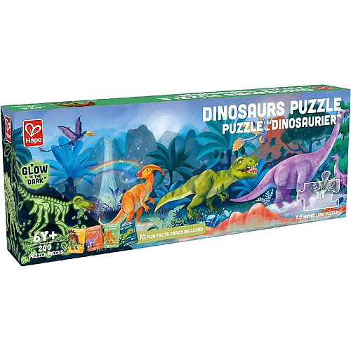 Hape Puzzle Dinosaures Phosphorescent XXL