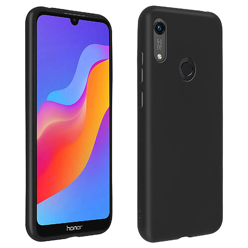 Avizar Coque Huawei Y6S / Y6 2019 / Honor 8A 2020 / 8A Souple Antichoc Mate Noir