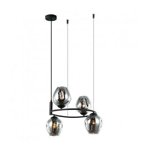 Luminaire Center Suspension moderne Roxane Noir