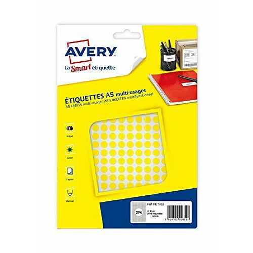 Avery AVE S/2940 PASTILLES Ø8MM J PET08J