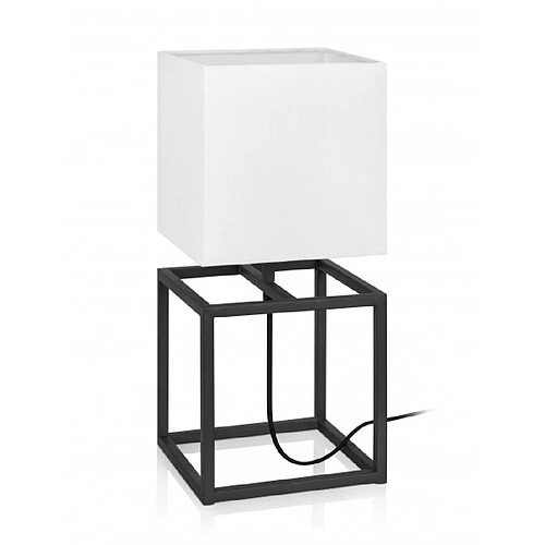 Markslojd Lampe de table CUBE Noire et blanche