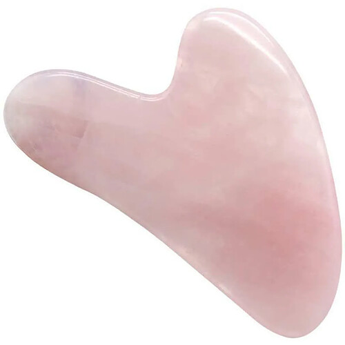 Chrono Gua Sha grattant outil de massage cristal Quartz Rose Guasha Conseil thérapie de massage pierres anti-âge anti-rides,Rose