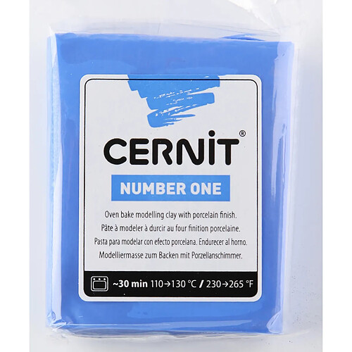 Pâte Cernit n°1 56 g Bleu (200) - Cernit