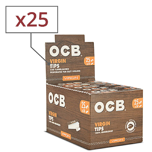 Filtres Carton OCB Virgin Perforés x 25