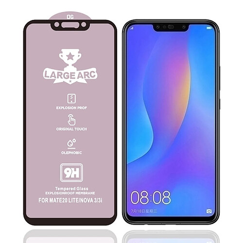 Wewoo Film de verre trempé Pour Huawei nova 3i 9H HD de plein écran à haute alumine