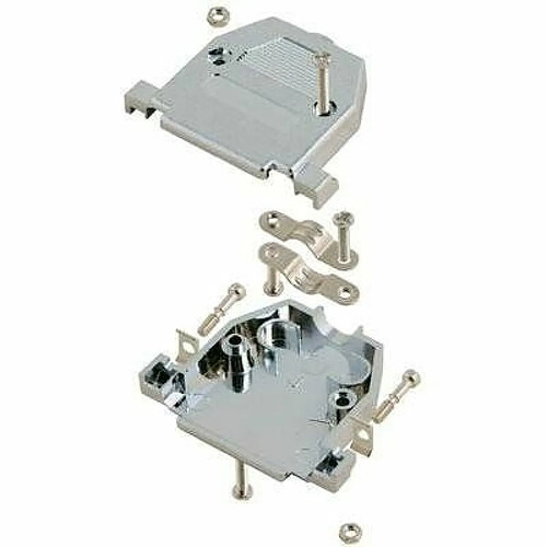 MH Connectors 2360-0105-04 D-SUB Gehäuse Polzahl num 37 Kunststoff metallisiert - Angolo di connessione: 180 ° · Caratteristiche del connettore: Custodia - incl. viti zigrinate 4-40 - incl. ponticello antistrappo · Colore: Argento · Intervallo di t