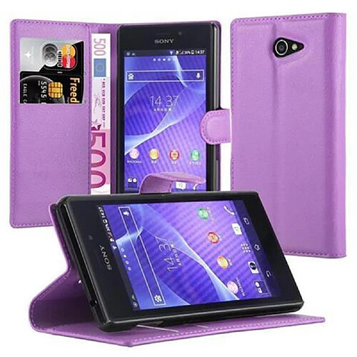 Cadorabo Coque Sony Xperia M2 / M2 AQUA Etui en Violet